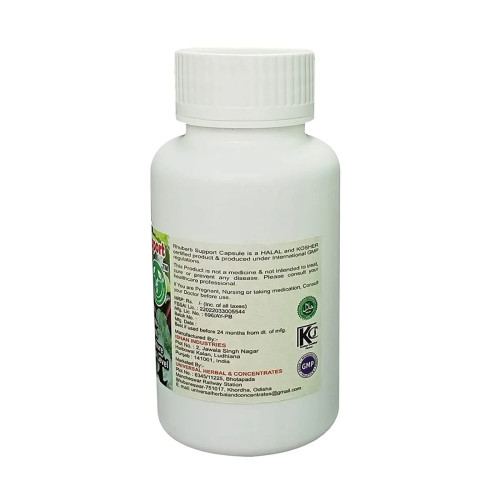 Universal Herbal & Concentrates Rhubarb Support (60 Capsules)