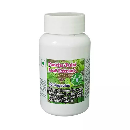Universal Herbal & Concentrates Pancha Tulsi Leaf Extract (60 Capsules)