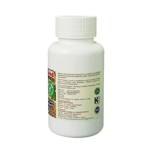 Universal Herbal & Concentrates Ajwain Seed Extract (60 Capsules)