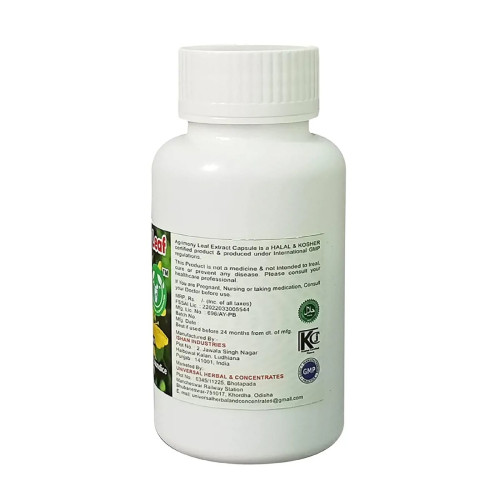 Universal Herbal & Concentrates Agrimony Leaf Exract (60 Capsules)