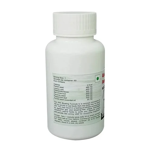Universal Herbal & Concentrates Gas With Bloating Formula  Capsulesule (60 Capsules)