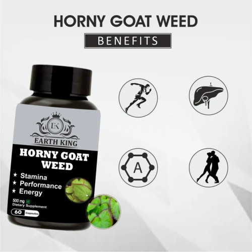 Earth King Horny Goat Weed  Capsulesule (60 Capsules)