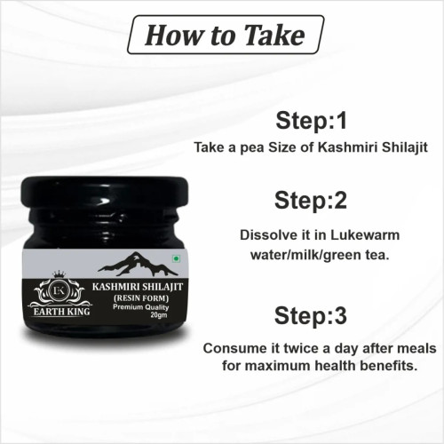 Earth King Kashmiri Shilajit Resin Form (20g)