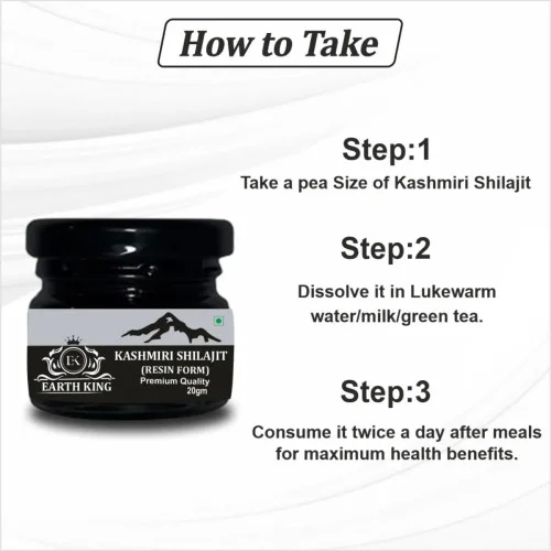 Earth King Kashmiri Shilajit Resin Form (20g)