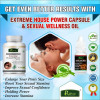 Riffway Extreme House Power  Capsules 500mg + Sexual Wellness Oil (60Cap + 15ml Oil) (1Pack)