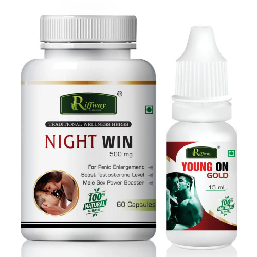 Riffway Night Win  Capsules + Young On Gold Oil (60Cap + 15ml Oil) (1Pack)