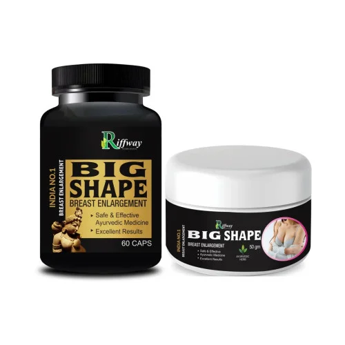 Riffway Big Shape  Capsules + Big Shape Cream (60Cap + Cream 50g) (1Pack)