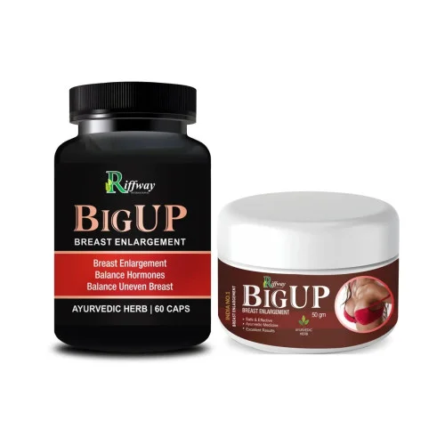 Riffway Big Up  Capsules + Big Up Cream (60Cap + Cream 50g) (1Pack)