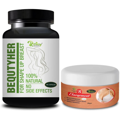Riffway Bequtyher  Capsules + B Elargement Cream (30Cap + Cream 50g) (1Pack)