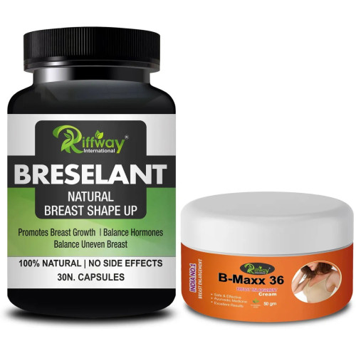 Riffway Breselant  Capsules + B Maxx 36 Cream (30Cap + Cream 50g) (1Pack)