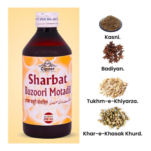 Cipzer Sharbat Buzoori Motadil (200ml)