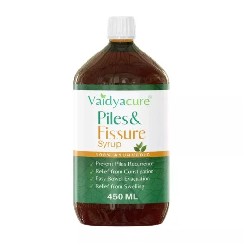 Vaidyacure Piles & Fissure Syrup (450ml)