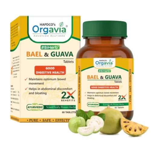 Orgavia Bael & Guava  Tablets (60 Tablets)