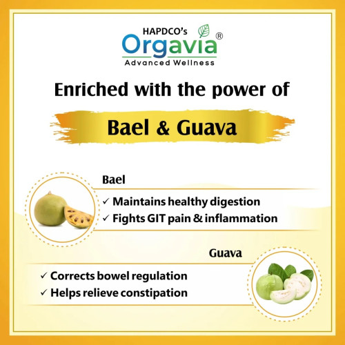Orgavia Bael & Guava  Tablets (60 Tablets)