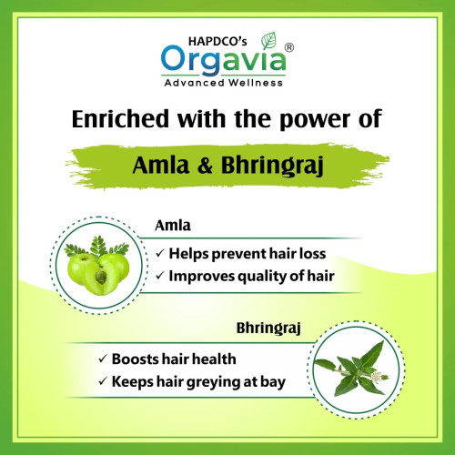 Orgavia Amla & Bhringraj  Tablets (60 Tablets)