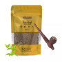 Dark Kesha Herbal Smoking Blend + Wooden Antique Pipe (30gm + 1pcs) (1Pack)