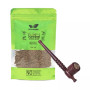 Dark Kesha Herbal Smoking Blend + Wooden Circular Pipe (30gm + 1pcs) (1Pack)