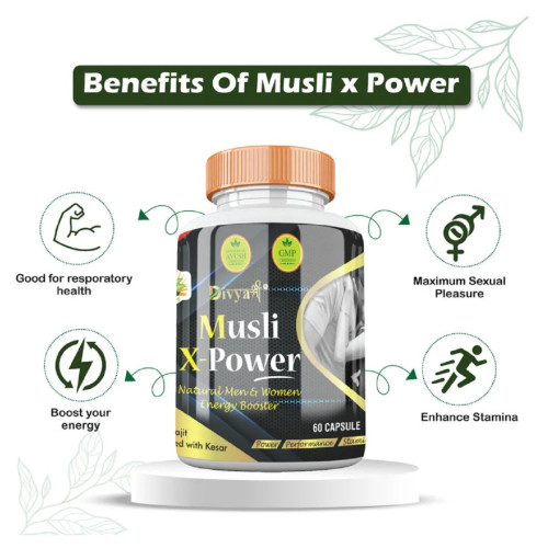 Divya Shree Musli X-Power  Capsules (60cap)