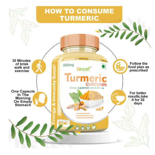 Divya Shree Turmeric  Capsules (60cap)