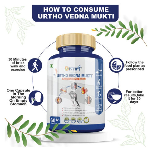 Divya Shree Urtho Vedna Mukti  Capsules (60cap)