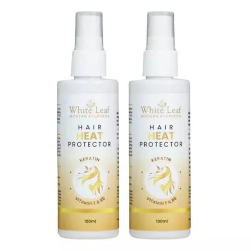 White Leaf Hair Heat Protector Spray (100ml, Pack of 2)
