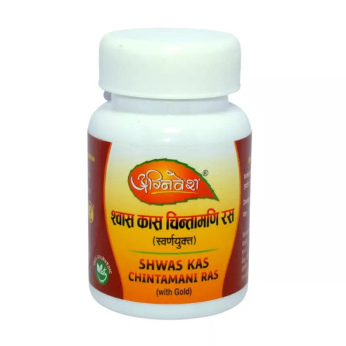 Agnivesh Shwas Kas Chintamani Ras (With Gold) (10 Tablets)