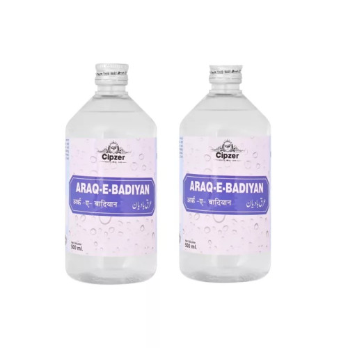 Cipzer Araq E Badiyan (500ml, Pack of 2)