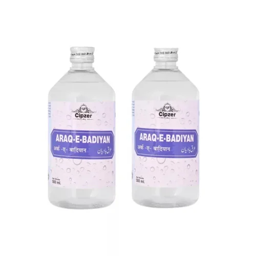 Cipzer Araq E Badiyan (500ml, Pack of 2)