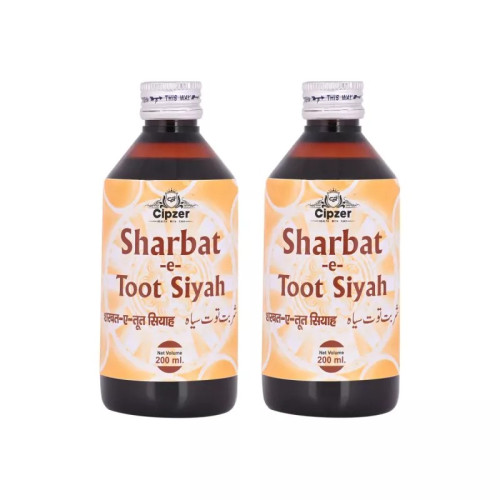 Cipzer Sharbat E Toot Siyah (200ml, Pack of 2)