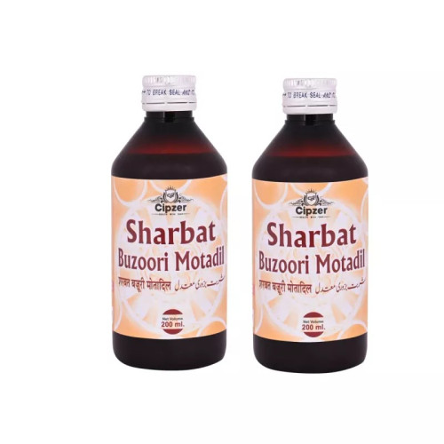 Cipzer Sharbat Buzoori Motadil (200ml, Pack of 2)