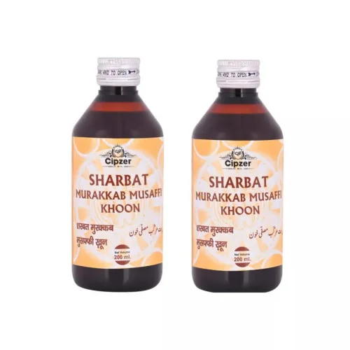 Cipzer Sharbat Murakkab Musaffi Khoon (200ml, Pack of 2)