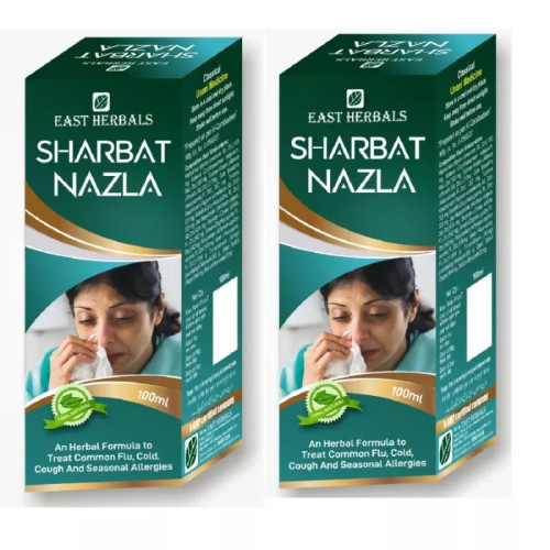 East Herbals Sharbat Nazla (100ml, Pack of 2)