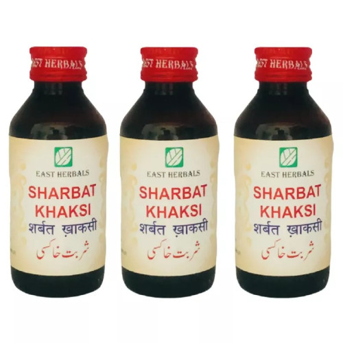 East Herbals Sharbat Khaksi (100ml, Pack of 3)