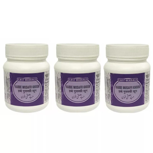 East Herbals Habbe Musaffi Khoon (100 Tablets, Pack of 3)