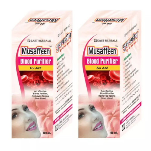 East Herbals Musaffeen Blood Purifier Syrup (100ml, Pack of 2)