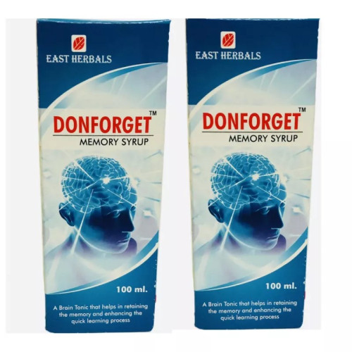 East Herbals Donforget Memory Syrup (100ml, Pack of 2)