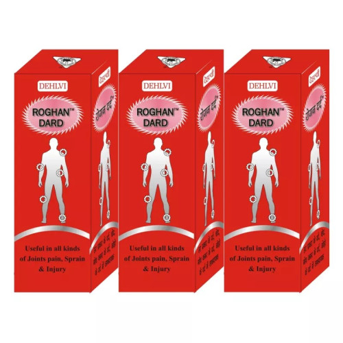 Dehlvi Ambar Roghan Dard (25ml, Pack of 3)