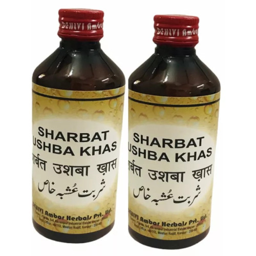 Dehlvi Ambar Sharbat Ushba Khas (200ml, Pack of 2)