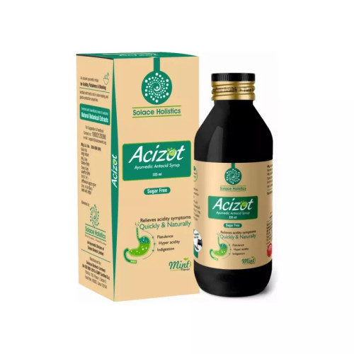 Solace Holistics Acizot Ayurvedic Antacid Syrup (225ml)