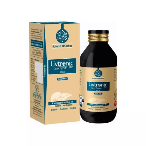 Solace Holistics Livtronic Sugar Free Ayurvedic Liver Syrup (225ml)