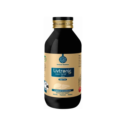Solace Holistics Livtronic Sugar Free Ayurvedic Liver Syrup (225ml)