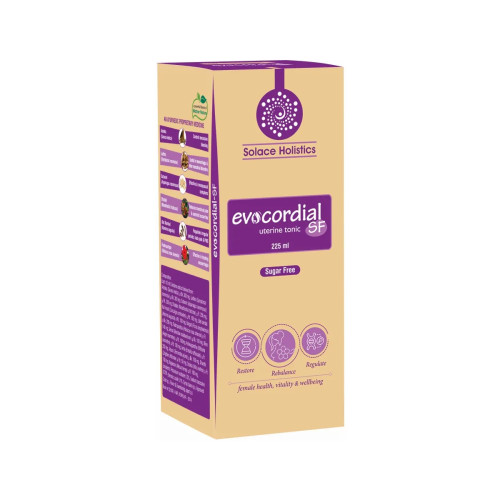 Solace Holistics Evocordial Sugar Free Ayurvedic Uterine Tonic (225ml)