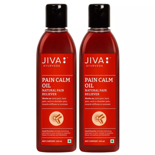 Jiva Ayurveda Pain Calm Oil (120ml, Pack of 2)