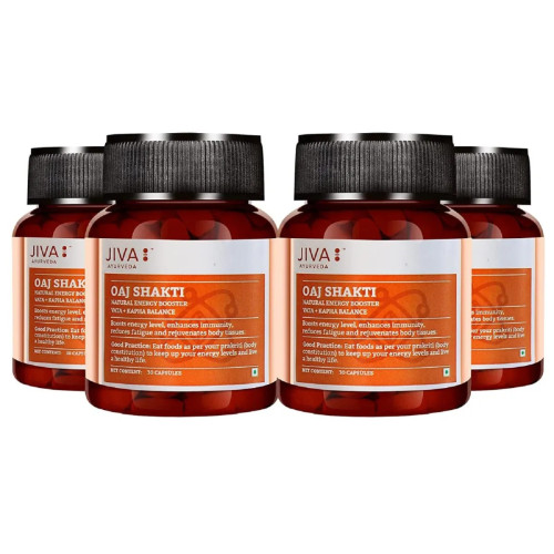 Jiva Ayurveda Oaj Shakti  Capsules (30 Tablets, Pack of 4)