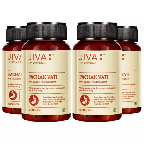 Jiva Ayurveda Pachak Vati (120 Tablets, Pack of 4)