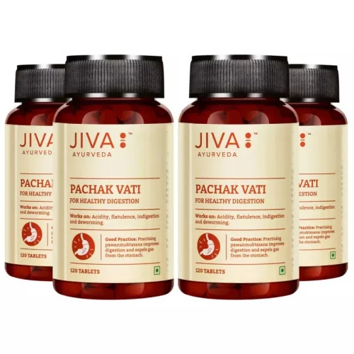 Jiva Ayurveda Pachak Vati (120 Tablets, Pack of 4)