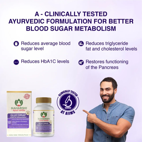Maharishi Ayurveda Glucomap  Tablets (120 Tablets)
