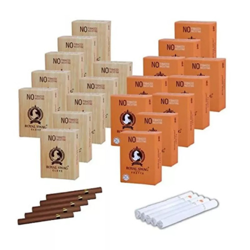 Royal Swag Nicotine Free Cigarette Clove And Frutta Flavour (20 Boxes Each 20pcs) (1Pack)
