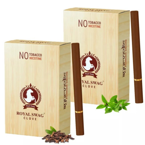 Royal Swag Nicotine Free Cigarette Clove Flavour (20pcs, Pack of 2)