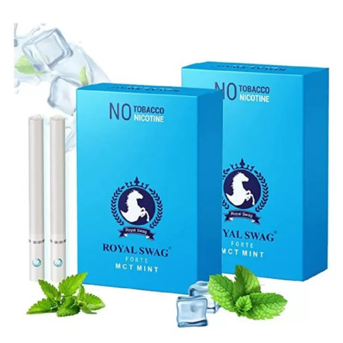 Royal Swag Nicotine Free Cigarette Mint Flavour (20pcs, Pack of 2)